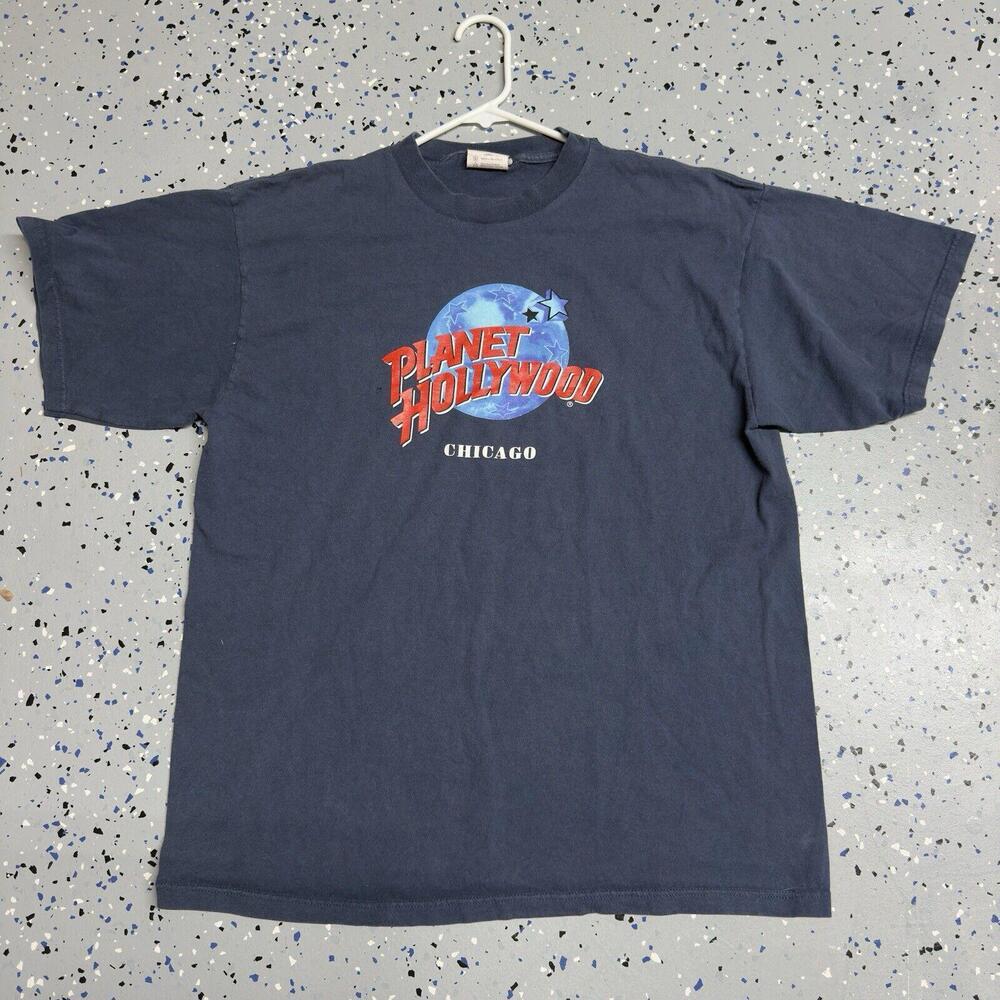 Vintage 90s Planet Hollywood Honolulu Shirt Faded 1991 - Picture 2 of 5